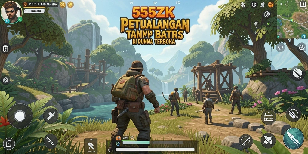 Gameplay mengasyikkan di dunia terbuka 555ZK.