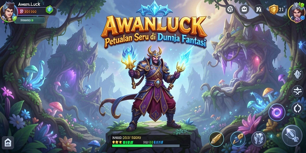 Tampilan menarik dari gameplay seru AWANLUCK.