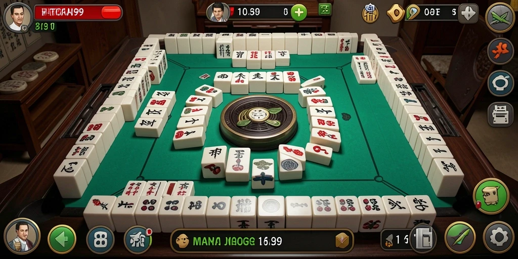 Tampilan gameplay FATCAI99 yang menarik dan penuh tantangan Mahjong.