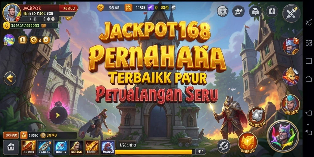 Gameplay JACKPOT168 yang mendebarkan dalam pertempuran Tower Defense.
