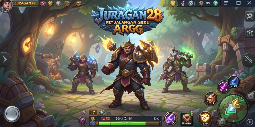 Tampilan menarik dalam gameplay ARPG JURAGAN28.