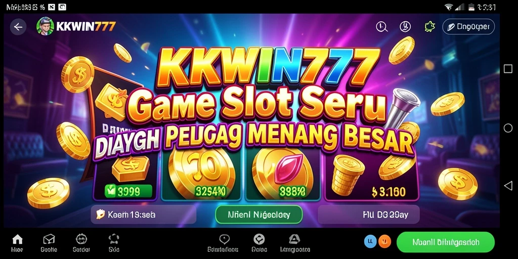 Gameplay Slot KKWIN777 yang menarik dan memukau.