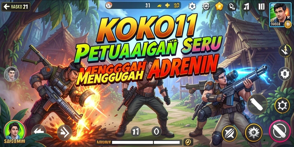 Screenshot gameplay KOKO11 menampilkan aksi petualangan yang seru.