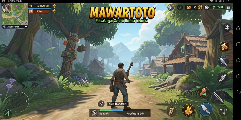 Screenshot menampilkan karakter menjelajahi dunia terbuka di MAWARTOTO.