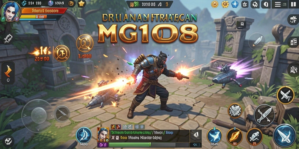 Tampilan gameplay <strong>MG108</strong> yang menantang dan strategis.