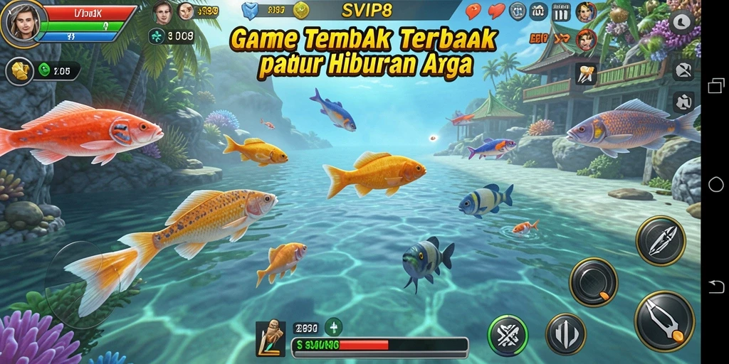 Tampilan menarik dari gameplay Tembak Ikan di SVIP8.