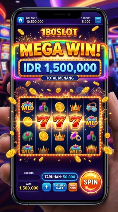 Tampilan utama aplikasi 180slot yang menarik dan mudah digunakan.